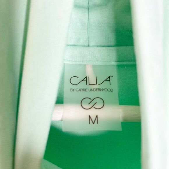 CALIA By Carrie Underwood Mint Warm Leopard Top  - Picture 4 of 8